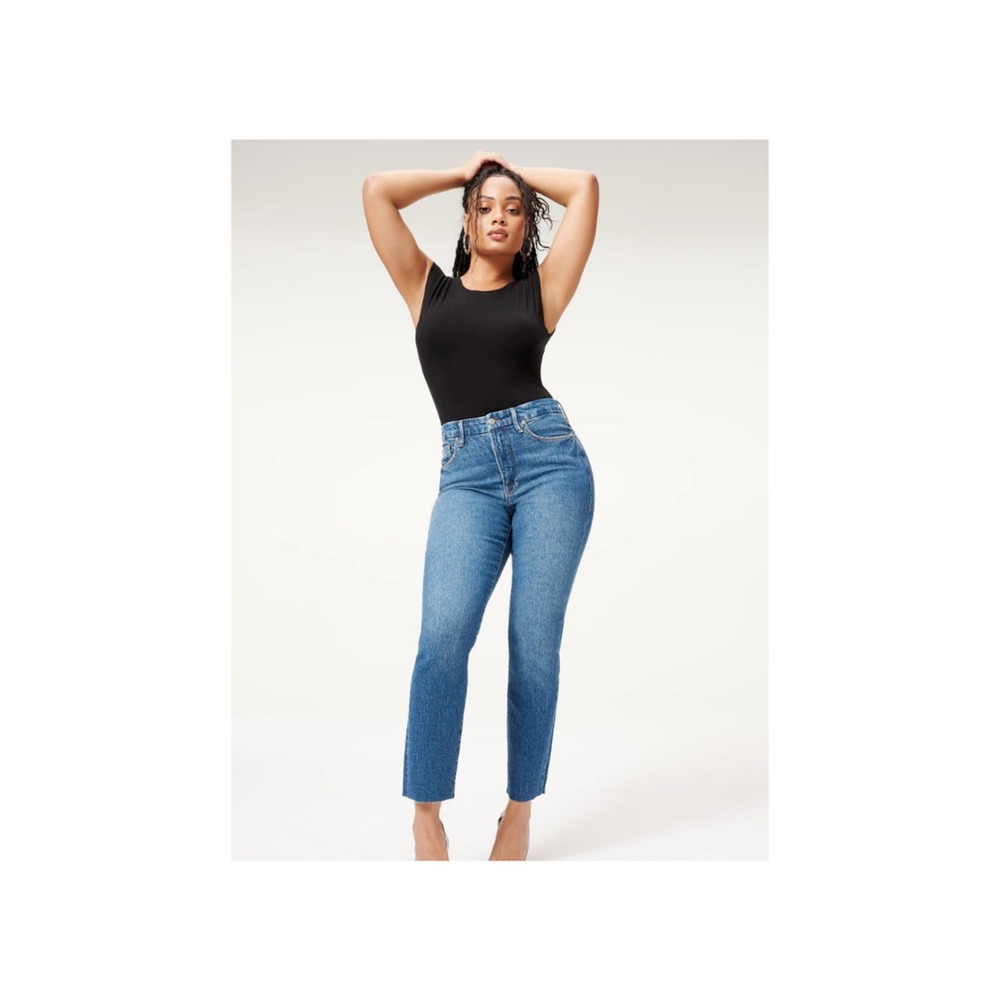 Good American - Good Classic Raw Hem Jeans - Size 12 *NEW*